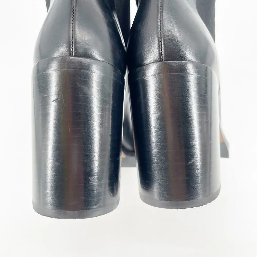 Prada black leather